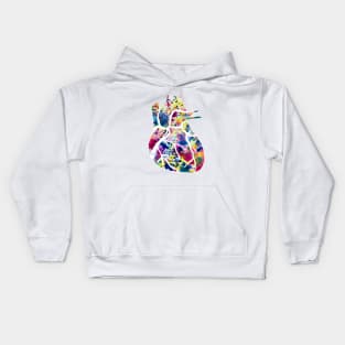 Funfetti Heart (White) Kids Hoodie